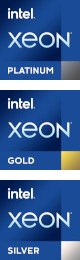 Intel Xeon Scalable Processor 3rd Generation (Ice Lake) Platinum, Gold, Silver Logo 2020