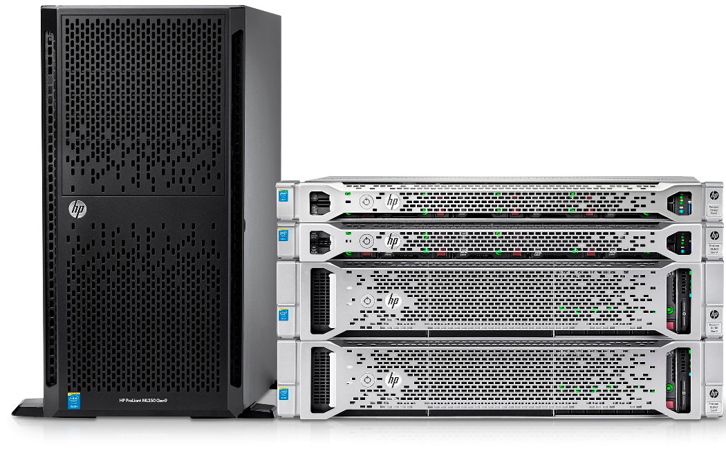 Серверы HP ProLiant серий DL и ML поколения Gen9