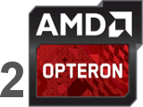 2 процессора AMD Opteron 6300